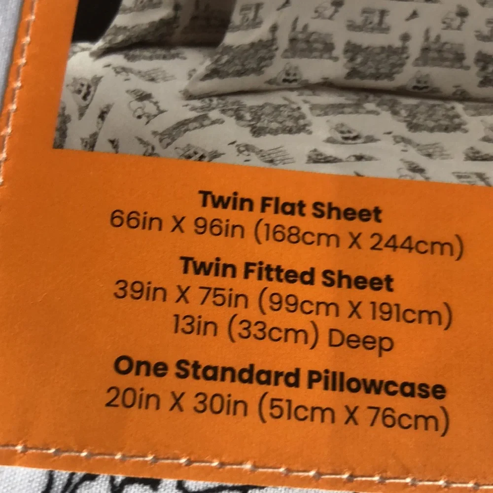 Peanuts HALLOWEEN TWIN Sheet Set